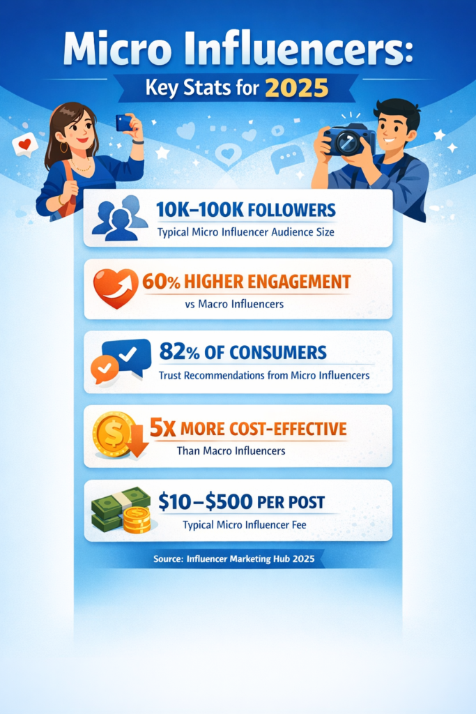 micro influencers 2025 stats
